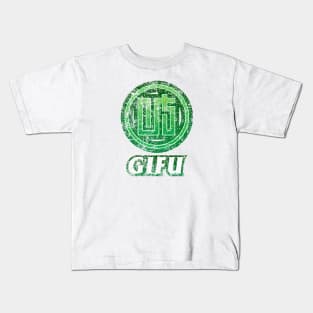 Gifu Prefecture Japanese Symbol Distressed Kids T-Shirt